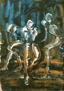 David abstract colour sketch